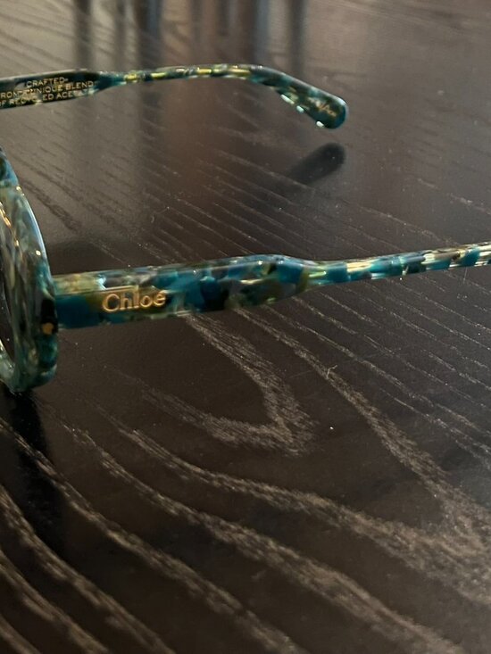 Authentic Chloé Blue Marbled Acetate Sunglasses – Includes Original Case main image 5